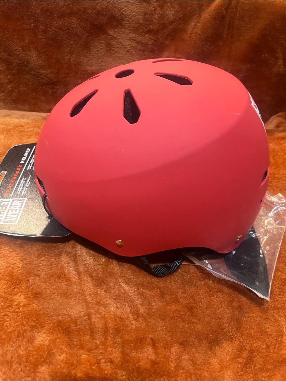 Vision Street Wear Kids Red Skateboard Helmet - Picture 2 of 6